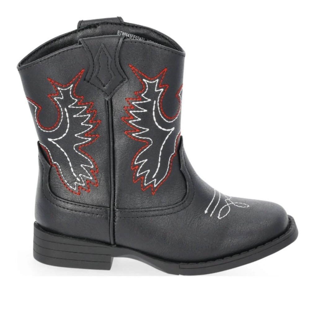 Wonder Nation Kids Boots with Red and White Stitching - Picture 2 of 8